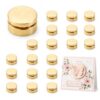 0.2 in Mini Gold Spinning Nail Charms, Durable Double-Sided Metal Bearings for Secure Attachment, Low Noise 360 Degree Smooth Spin Without Jamming for DIY Fidget Toys and Nail Art, 20Pcs