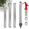 1-1/4" Sand Point Well Kit - 36" Drive Point with 60 Mesh Screen, 39" Galvanized Pipes & Couplings, Heavy Duty Shallow Well Drilling Kit for Sandy Soil, DIY Driven Well Installation Withwaterpump-4m