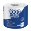 1-Ply Bathroom Tissue, 1,000 Sheets per Roll, Pack of 6, Septic Safe, Unscented, Long-Lasting Toilet Paper for Home