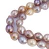 10-12mm Drop Baroque Edison Multi Freshwater Pearl Gemstone Beads Strand 15" Natural Stone for Necklace Bracelet DIY Design (12x16mm)
