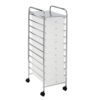 10-Drawer Rolling Storage Cart