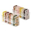 10-Slot Clear Phone Case Organiser Box with Detachable Divider (2, Clear)
