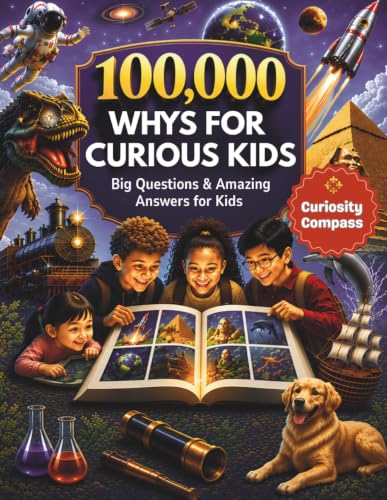 100,000 Whys for Curious Kids: Big Questions & Amazing Answers for Kids Ages 6-12 — The Ultimate Science Why Book for Curious Kids, Young Explorers ... Gift for Boys and Girls (Curiosity Compass)