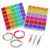 1000/1200 PCS Colorful Letter Beads Kit for Bracelet Making