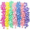 1000Pcs 9mm Pastel Macaron Acrylic Pony Beads for Bracelets & Hair Braids