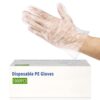 1000pcs Disposable Plastic Gloves, Hair Coloring, Dishwashing, Food Handling, Latex Free Powder Free Clear Polyethylene Hand Glove Non-Sterile for Cleaning Cooking Large 1000 Count (Pack of 1)