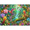 1000 Piece Puzzle for Adults, Hummingbird Garden Jigsaw Puzzles for Adults 1000 Pieces, Fun Challenging Family Puzzle with Letters on Back, Birds Flower Family Game Night Gift Puzzles for Adults