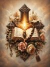 1000 Piece Puzzles for Adults - Bible Cross Eagle Wooden Jigsaw Puzzle for Adults Beginners, Unwind from Daily Life, for Family Bonding Activities