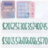 $1,000 Savings Challenge Binder, Mini Budget Planner Cash Stuffing Envelope System, Reusable Money Organizer with Clear Pockets, Financial Goal Tracker, Durable Compact Budget Tool (500)