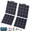 1000W Foldable Monocrystalline Solar Panel Kit, 2 x 500W Bendable Panels, 40A Charge Controller with Dual USB, 30% High Efficiency IP67 for 12-24V Off-Grid Camping Hiking Trips RV Boat Cabin Van