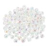 100 10mm Glass Beads, Suitable for Sunbathing -96 Transparent AB Shiny Crystal Beads, Used for Jewelry Making, Bracelets, Necklaces, Decorations, and Ornaments