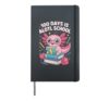 100 Days Is Alotl School Cute Axolotl Kawaii Kids Hardcover Journal, Black