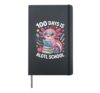 100 Days Is Alotl School Cute Axolotl Kawaii Kids Hardcover Journal, Black