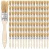 100 Pack 1 in Chip Paint Brushes, Bulk Bristle Stain Brush Set
