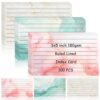 100 Pack Colored Index Cards 3x5 Marble Notecards Lined FlashCards for Studying Heavy Note Cards 180 gsm Memo Cards for Office Home School Supplies
