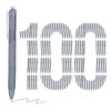 100 Pack Gel Pens Bulk, 0.5mm Fine Point Blue Barrel with Black Ink