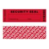 100 Pcs 1 x 3.26 Inch Tamper Evident Warranty Void Security Stickers, 100% Total Transfer Labels with Serial Numbers (Fluorescent Red)