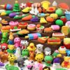 100Pcs 3D Animal Pencil Erasers, Desk Pets for Treasure, School Rewards