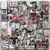 100Pcs Aesthetic Downtown Girls Stickers Pack Cool Trendy Y2K Sticker for Water Bottle Funny Waterproof Decals for Teens Adults Vinyl Stickers for Laptop Skateboard Party Supplies (Downtown)