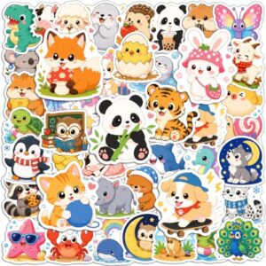 100PCS Animals Stickers for Kids Vinyl Scrapbook Stickers for Water Bottle, Book, Laptop, Goodie Bags Stuffers Kids Party Favors