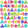 100pcs Bulk-Mini Finger Fidget Spinner Toys, Stress Relief Sensory Toys for Kids Teens Adults, Birthday Party Favors Gifts Christmas Stocking Classroom Prizes Supplies Valentine's Day Gifts