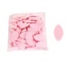 100 Pcs Eye Shaped Sponges for Eyelash Extension Training, Pink Soft Practi