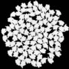 100 Pcs Ghost Beads 15x21mm Acrylic Spacer Charms Flatback Halloween DIY Jewelry Making Beads for Bracelet Necklace Earring Keychain Craft Supplies (White)