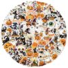 100 PCS Glitter Holographic Halloween Stickers, Waterproof Vinyl Pumpkin Ghost Skeleton Sticker Pack, Halloween Decals for Water Bottles, Laptops, Phones, Skateboards, Party Favors for Halloween
