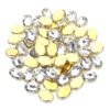 100pcs Gold Oval Claw Rhinestones for DIY Clothes Sew On Gems Trim Beads
