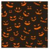 100 Pcs Halloween Black Orange Pumpkin Face Paper Napkins 6.5 Inch