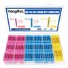 100PCS Heat Shrink Wire Butt Connectors Kit, Waterproof Insulated Crimp Splice Terminals,Marine Connector for 22,20,18,16,14,12,10 Gauge Wire, Wiring Crimps Terminals Red/Blue/Yellow