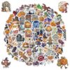 100Pcs Holographic Halloween Stickers, Waterproof Vinyl Laptop Decals