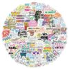 100 PCS Inspirational Stickers, Motivational Words Positive Quote Sticker Packs for Journaling Scrapbook, Waterproof Vinyl Stickers for Water Bottles Laptops Phone Case Classroom