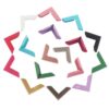 100Pcs Metal Corner Protectors 3 Sides for Books, Leather, Bags, Scrapbooking