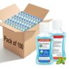 100 Pcs Mini Mouthwash Travel Size Bulk,Alcohol-Free On-The-Go Mint Mini Mouthwash Bulk 1.2 Fl Oz/35ml Individual Small Mouth Wash for Hotel,Office,Toiletry Kit