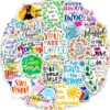 100 Pcs Motivational Stickers, Colorful Inspirational Positive Affirmation Sticker Pack for Kids, Teens, Adults, Waterproof Vinyl Stickers for Water Bottles, Scrapbook, Laptop, Vision Board, etc