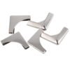 100Pcs Silver Metal Book Corner Protectors Trilateral for Albums Menus Boxes 33x33x8mm