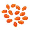 100pcs Teardrop Crystal Glass Beads Faceted Vertical Hole Spacer Beads(Orange,8x12mm)