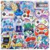 100 Pcs Video Game Holographic Stickers, Gamer Gifts Party Favors