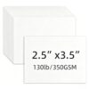 100Pcs White 2.5x3.5IN Cardstock, 350 GSM Heavyweight, Aceo Cards Supply