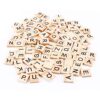 100pcs Wood Letter Tiles, Wooden Tiles A to Z Capital Letters for Crafts, Pendants, Spelling, Making Alphabet Coasters and Crossword Game