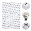 100 Sheets Black Bow Tissue Paper, 20 x 14 Inch Bow Wrapping Tissue Paper for Gift Bags, Decorative Gift Wrapping Supplies for Birthday Wedding Baby Shower Graduation Mother's Day DIY Crafts