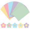 100 Sheets Pastel Construction Paper 8.3" X 11.6" Thick Colored Cardstock 5 Colors Pastel Cardstock Card Stock Papers Pastels Printer Scrapbook Paper Copy Papers for Easter Crafts Diy Embossing