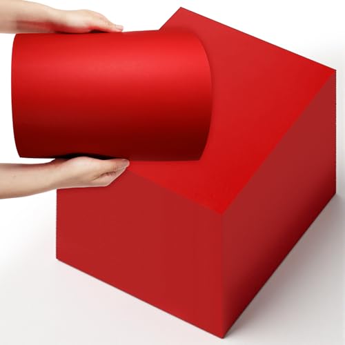 100 Sheets Red Cardstock Paper, 12 x 12 Inches 180 GSM Heavyweight Scrapbook Paper for Printer, Card Making, Invitations, and DIY Crafts