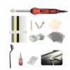 100W 2-in-1 Plastic Welder Kit with Soldering Iron Tips and 56 Rods, 3-Speed Temperature Control Plastic Welding Gun, Professional Surface Repair Tool for Car Bumper, Dashboard, Kayak