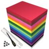 104 Pack Foam Sheets Craft 8.5 x 5.5 x 0.07 inch Eva Color Foam Paper Set for Crafts Project Preschoolers Classroom Scrapbooking DIY Handcraft by MEARCOOH