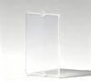 105 Piece Glass for Window 1x2x3 Flat Front, Transparent White, Compatible with Lego Parts 60602