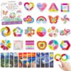 108PCS Dual Texture Sensory Stickers for Stress Relief
