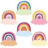 108 Pcs Rainbow Name Tags for Classroom Desks, Boho Tag for Classroom, Self Adhesive Cubby Tags, Colorful Student Name Labels, Theme, Locker, Water Bottle, Back to School Teacher Supplie