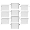 10 Mesh Zipper Pouches | Document Organizer | for Travel / School (Gray)